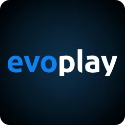 โลโก้ค่ายเกม evoplay ในแถบค่ายเกมหน้าแรก