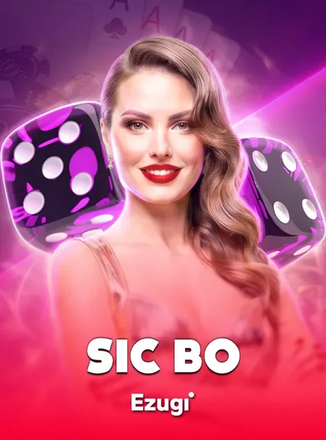 ภาพปกเกม Sic Bo (ดีลเลอร์หญิงกับลูกเต๋า) ประกอบหัวข้อความถี่รอบโบนัส