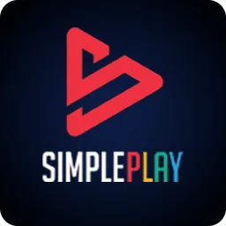 โลโก้ค่ายเกม SIMPLEPLAY ในแถบค่ายเกมหน้าแรก