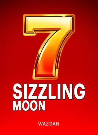 ภาพปกเกม Sizzling Moon ค่าย Wazdan (เลขเจ็ดสีทองบนพื้นแดง) ในตารางเกมแนะนำหน้าแรก